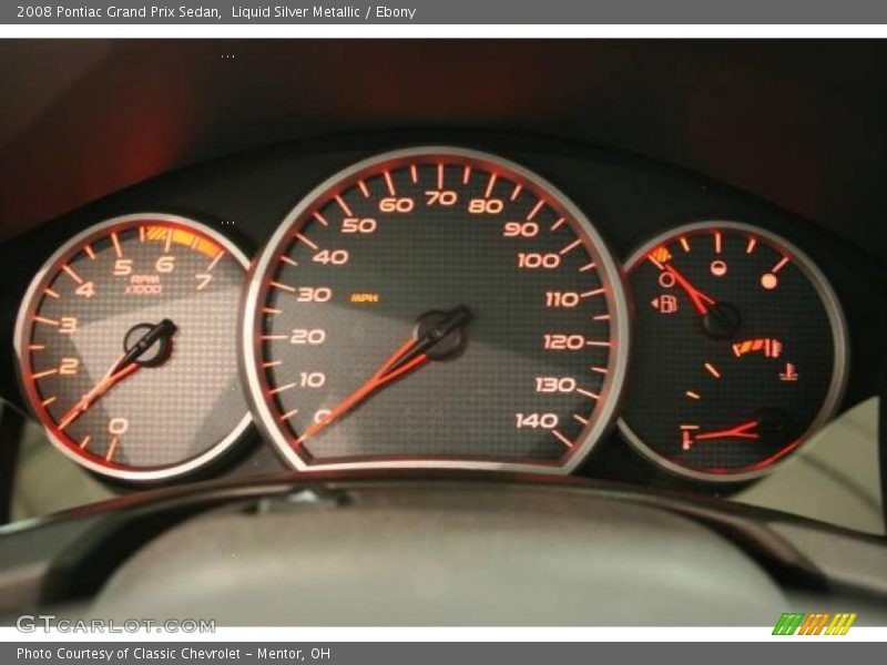 Liquid Silver Metallic / Ebony 2008 Pontiac Grand Prix Sedan