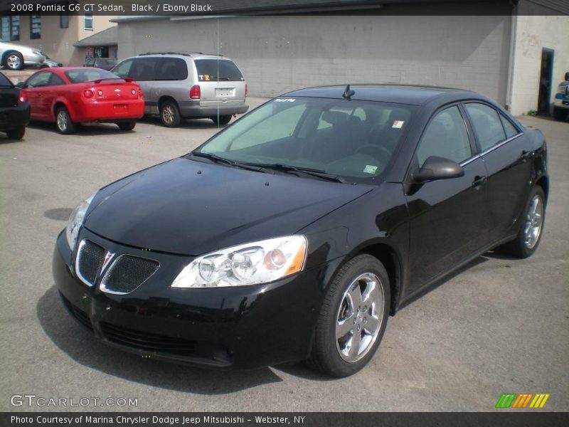 Black / Ebony Black 2008 Pontiac G6 GT Sedan