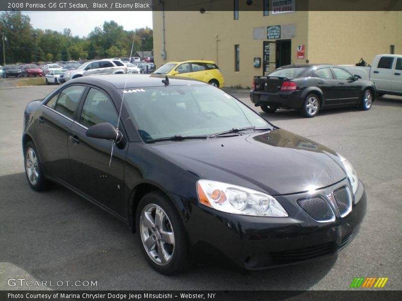 Black / Ebony Black 2008 Pontiac G6 GT Sedan