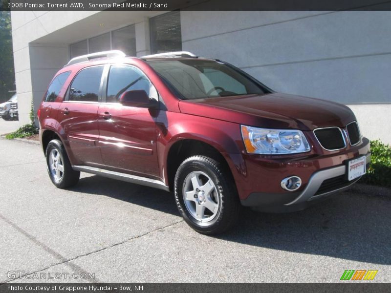 Sonoma Red Metallic / Sand 2008 Pontiac Torrent AWD