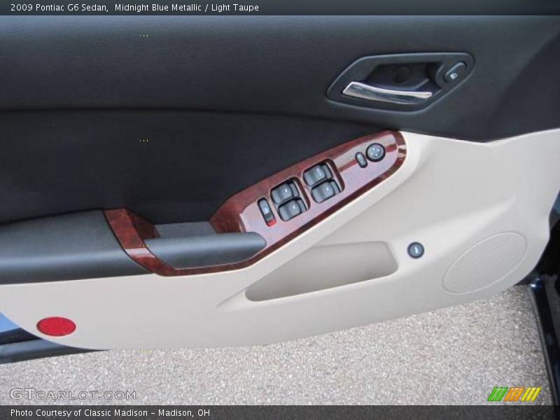 Midnight Blue Metallic / Light Taupe 2009 Pontiac G6 Sedan