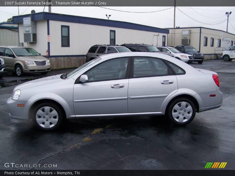 Titanium Silver Metallic / Grey 2007 Suzuki Forenza Sedan