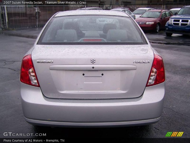 Titanium Silver Metallic / Grey 2007 Suzuki Forenza Sedan