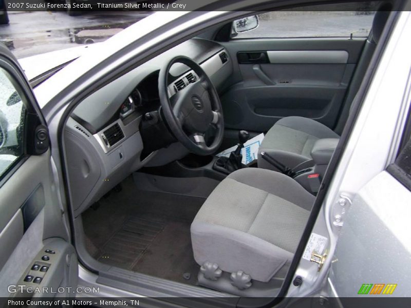 Titanium Silver Metallic / Grey 2007 Suzuki Forenza Sedan