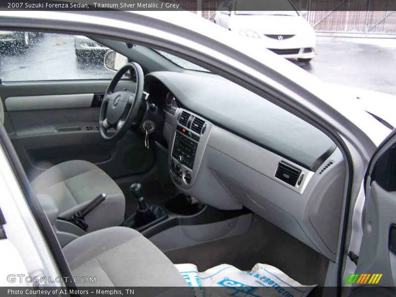 Titanium Silver Metallic / Grey 2007 Suzuki Forenza Sedan