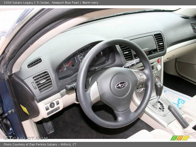 Newport Blue Pearl / Warm Ivory 2009 Subaru Legacy 2.5i Sedan