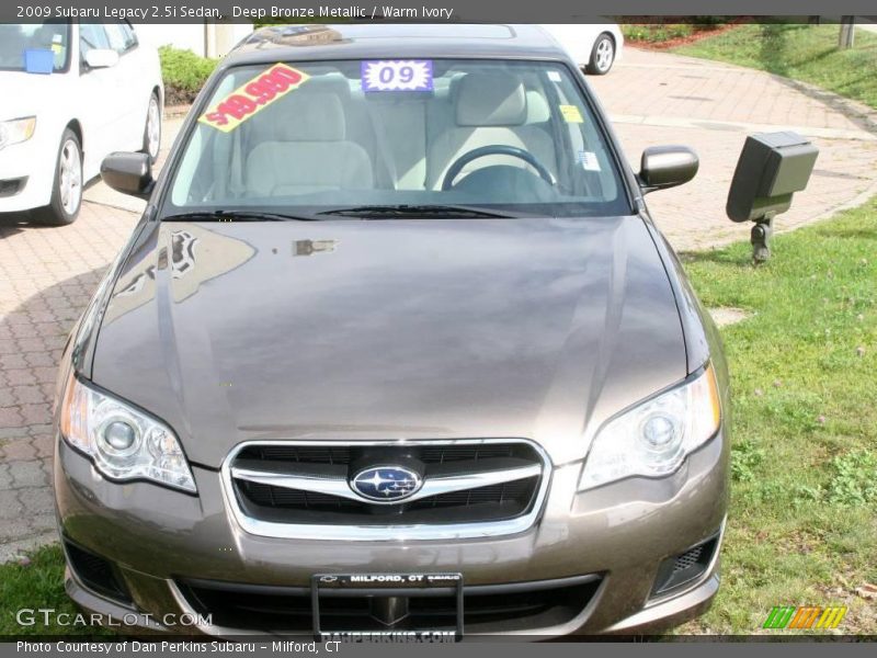 Deep Bronze Metallic / Warm Ivory 2009 Subaru Legacy 2.5i Sedan
