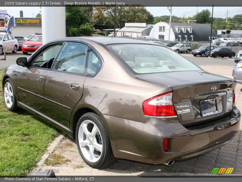Deep Bronze Metallic / Warm Ivory 2009 Subaru Legacy 2.5i Sedan