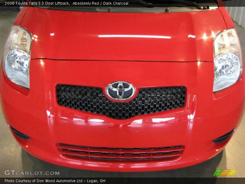 Absolutely Red / Dark Charcoal 2008 Toyota Yaris S 3 Door Liftback