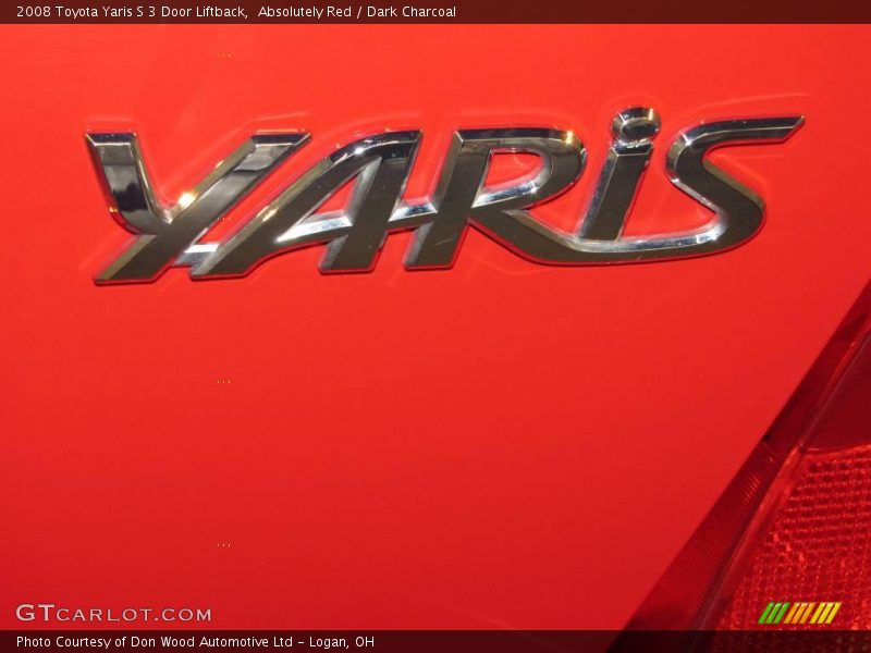 Absolutely Red / Dark Charcoal 2008 Toyota Yaris S 3 Door Liftback