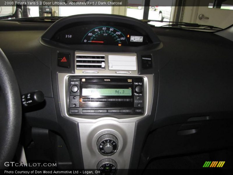 Absolutely Red / Dark Charcoal 2008 Toyota Yaris S 3 Door Liftback