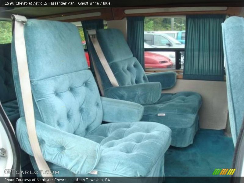 Ghost White / Blue 1996 Chevrolet Astro LS Passenger Van