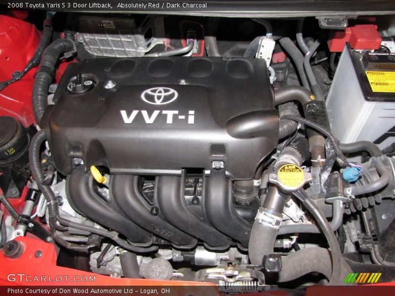 Absolutely Red / Dark Charcoal 2008 Toyota Yaris S 3 Door Liftback
