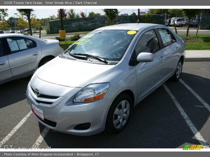Silver Streak Mica / Dark Charcoal 2008 Toyota Yaris Sedan