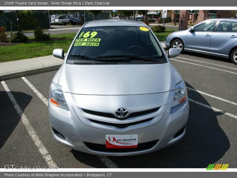 Silver Streak Mica / Dark Charcoal 2008 Toyota Yaris Sedan