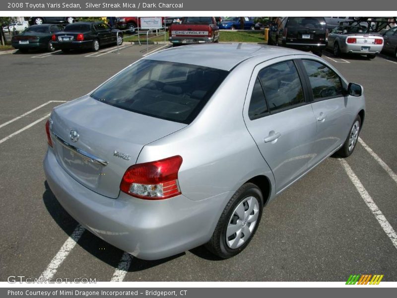 Silver Streak Mica / Dark Charcoal 2008 Toyota Yaris Sedan