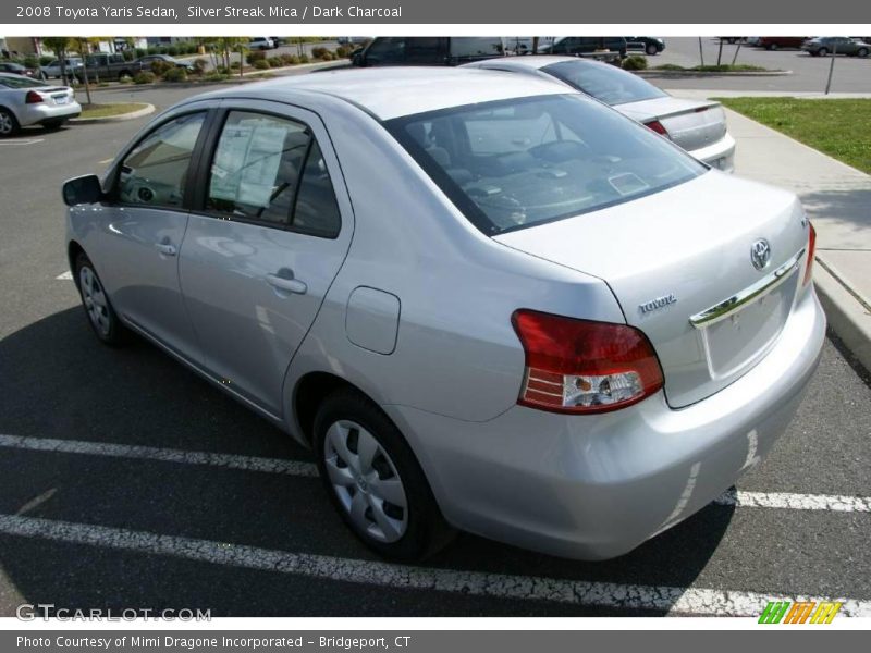 Silver Streak Mica / Dark Charcoal 2008 Toyota Yaris Sedan