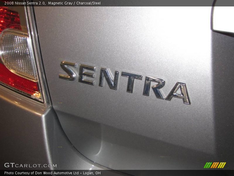 Magnetic Gray / Charcoal/Steel 2008 Nissan Sentra 2.0