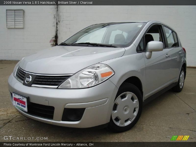 Brilliant Silver / Charcoal 2008 Nissan Versa 1.8 S Hatchback