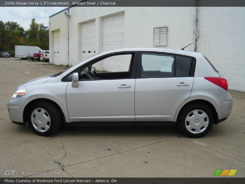Brilliant Silver / Charcoal 2008 Nissan Versa 1.8 S Hatchback