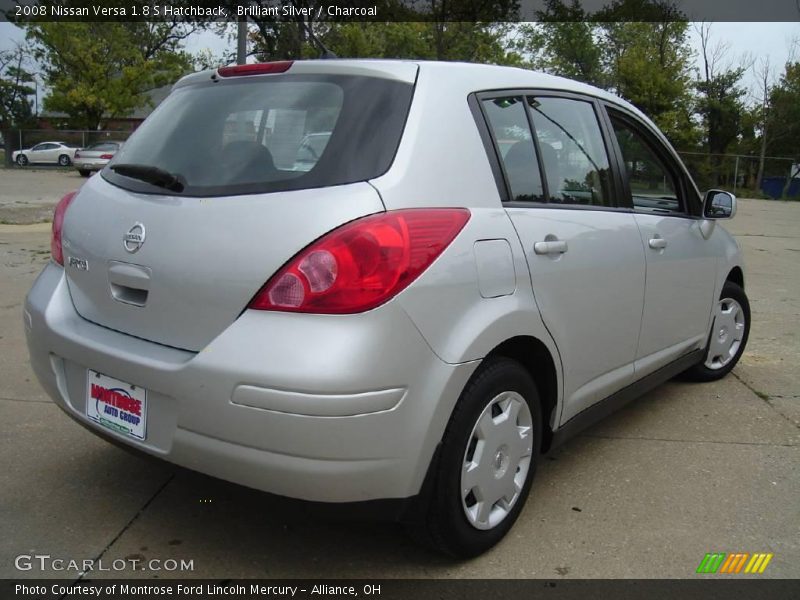 Brilliant Silver / Charcoal 2008 Nissan Versa 1.8 S Hatchback