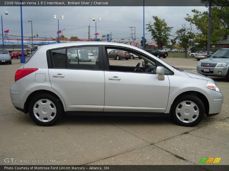 Brilliant Silver / Charcoal 2008 Nissan Versa 1.8 S Hatchback