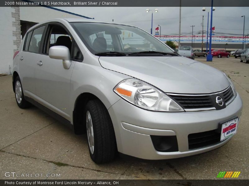 Brilliant Silver / Charcoal 2008 Nissan Versa 1.8 S Hatchback