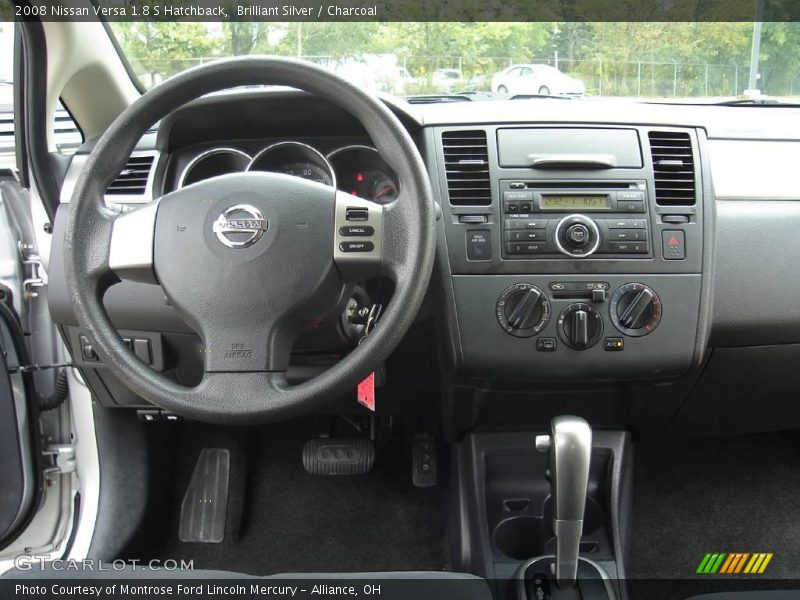 Brilliant Silver / Charcoal 2008 Nissan Versa 1.8 S Hatchback