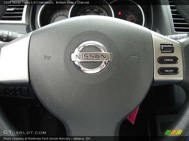 Brilliant Silver / Charcoal 2008 Nissan Versa 1.8 S Hatchback