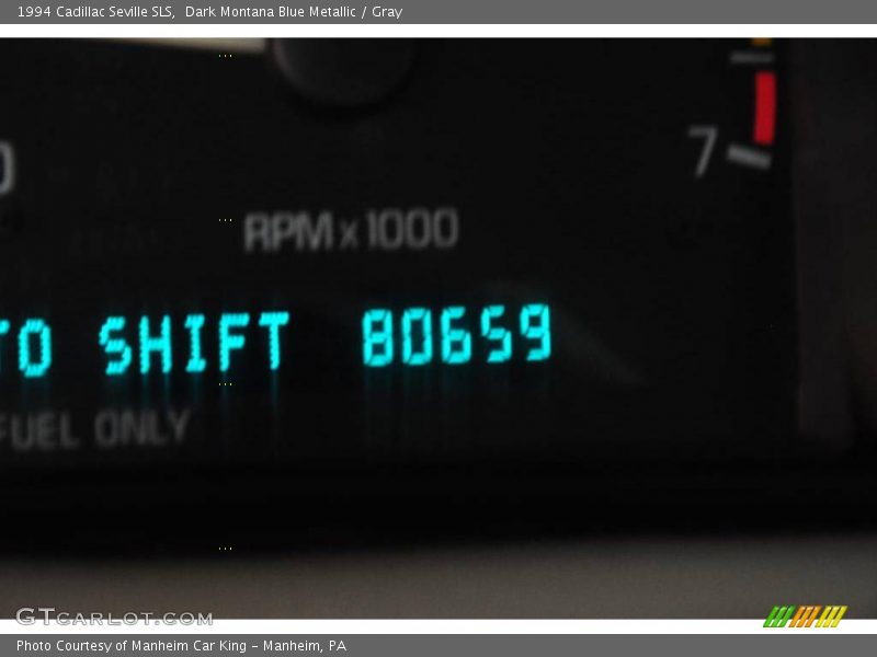 Dark Montana Blue Metallic / Gray 1994 Cadillac Seville SLS