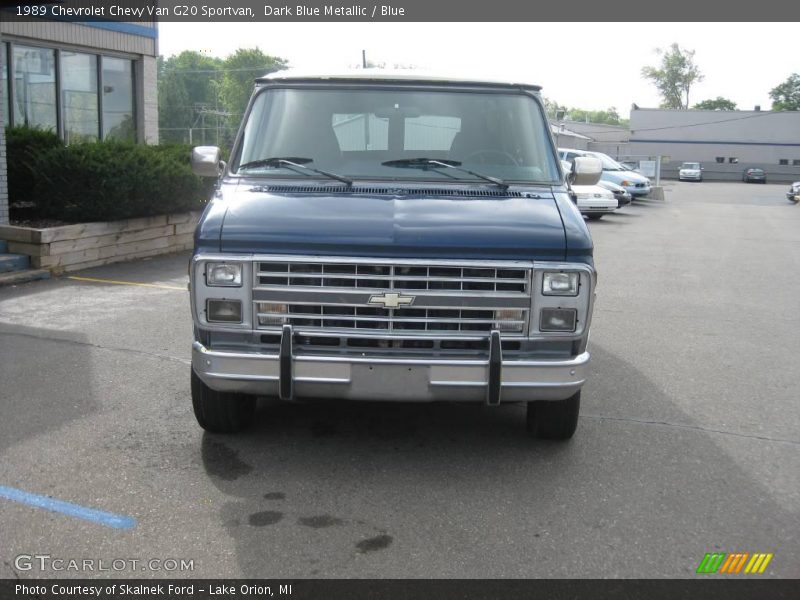 Dark Blue Metallic / Blue 1989 Chevrolet Chevy Van G20 Sportvan