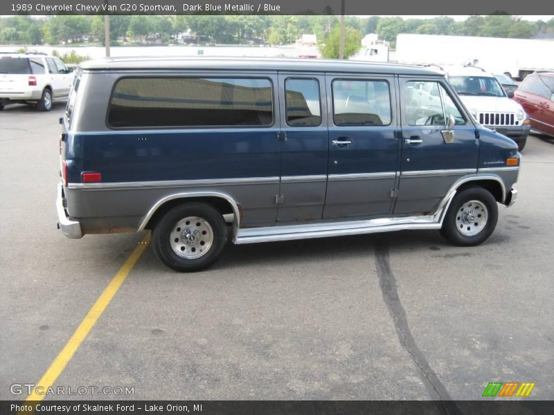Dark Blue Metallic / Blue 1989 Chevrolet Chevy Van G20 Sportvan