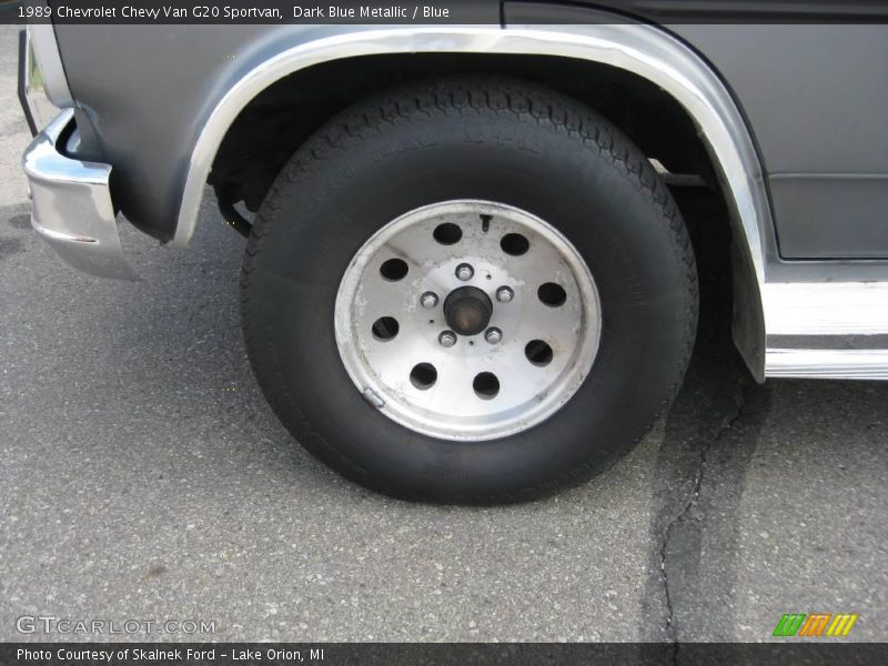 Dark Blue Metallic / Blue 1989 Chevrolet Chevy Van G20 Sportvan