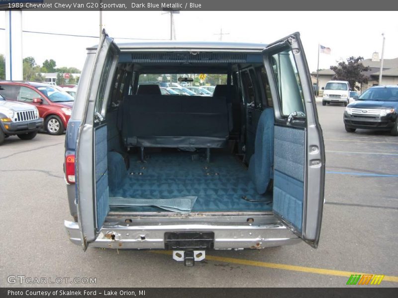 Dark Blue Metallic / Blue 1989 Chevrolet Chevy Van G20 Sportvan