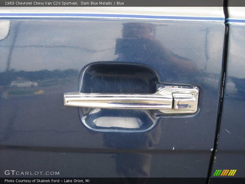 Dark Blue Metallic / Blue 1989 Chevrolet Chevy Van G20 Sportvan