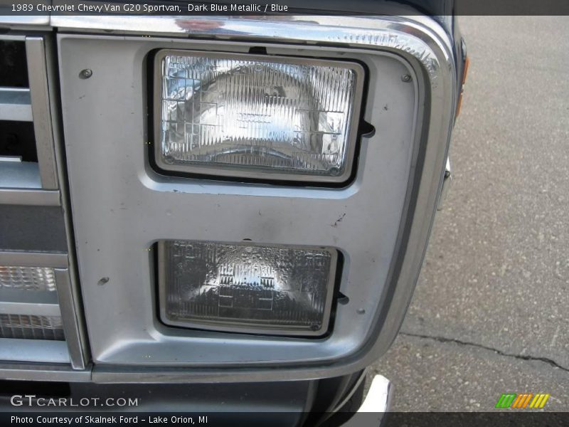 Dark Blue Metallic / Blue 1989 Chevrolet Chevy Van G20 Sportvan