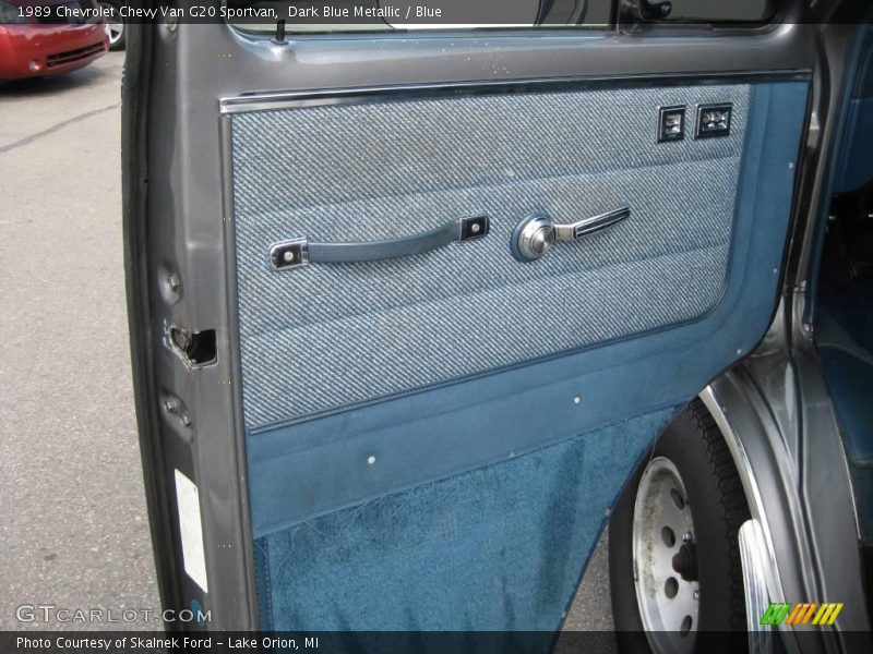 Dark Blue Metallic / Blue 1989 Chevrolet Chevy Van G20 Sportvan