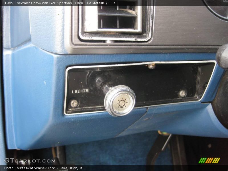Dark Blue Metallic / Blue 1989 Chevrolet Chevy Van G20 Sportvan