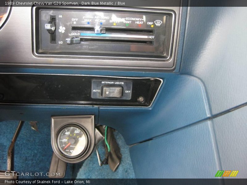 Dark Blue Metallic / Blue 1989 Chevrolet Chevy Van G20 Sportvan
