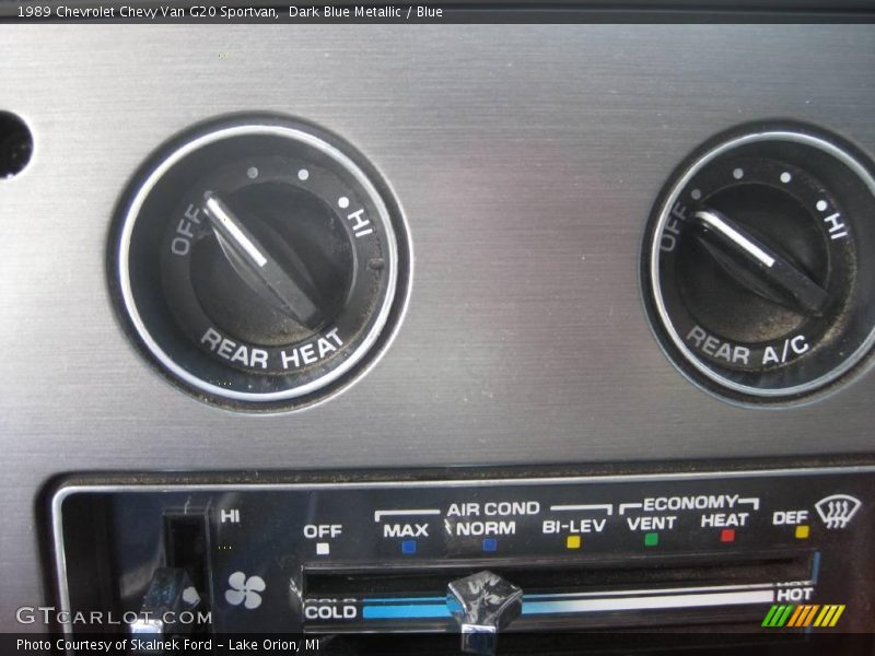 Dark Blue Metallic / Blue 1989 Chevrolet Chevy Van G20 Sportvan