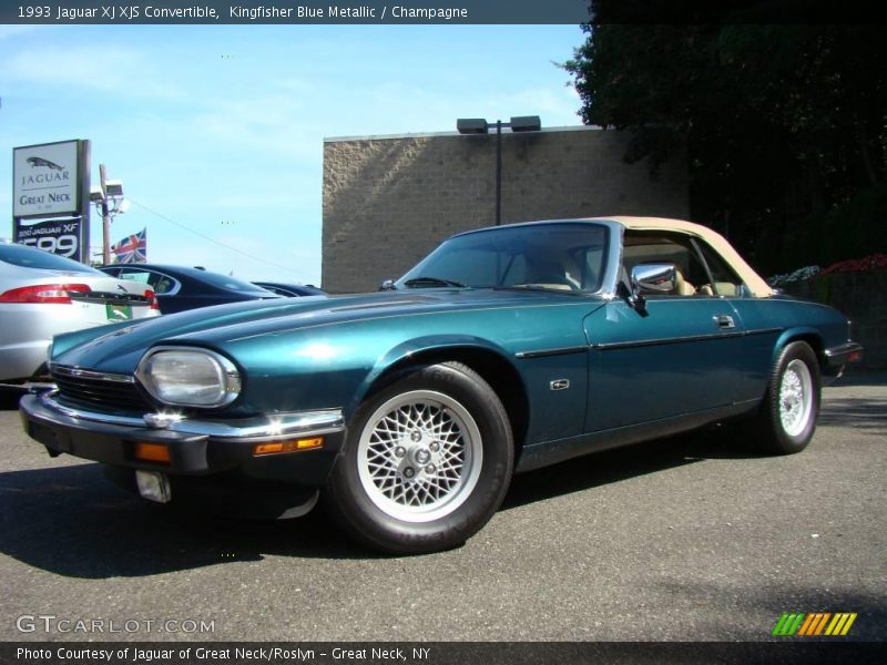 Kingfisher Blue Metallic / Champagne 1993 Jaguar XJ XJS Convertible