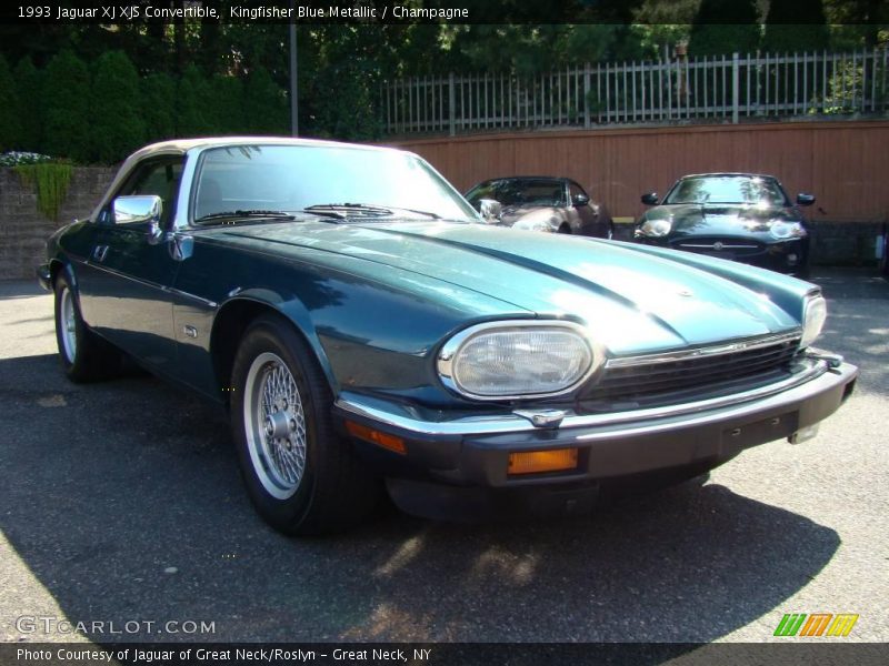 Kingfisher Blue Metallic / Champagne 1993 Jaguar XJ XJS Convertible