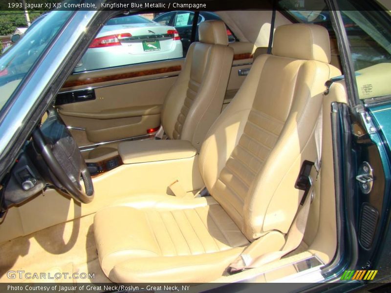 Kingfisher Blue Metallic / Champagne 1993 Jaguar XJ XJS Convertible