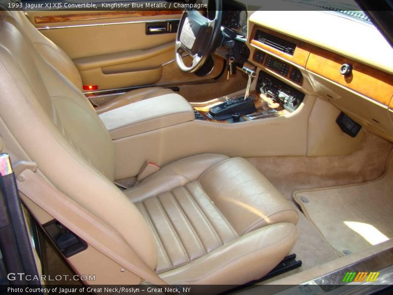 Kingfisher Blue Metallic / Champagne 1993 Jaguar XJ XJS Convertible