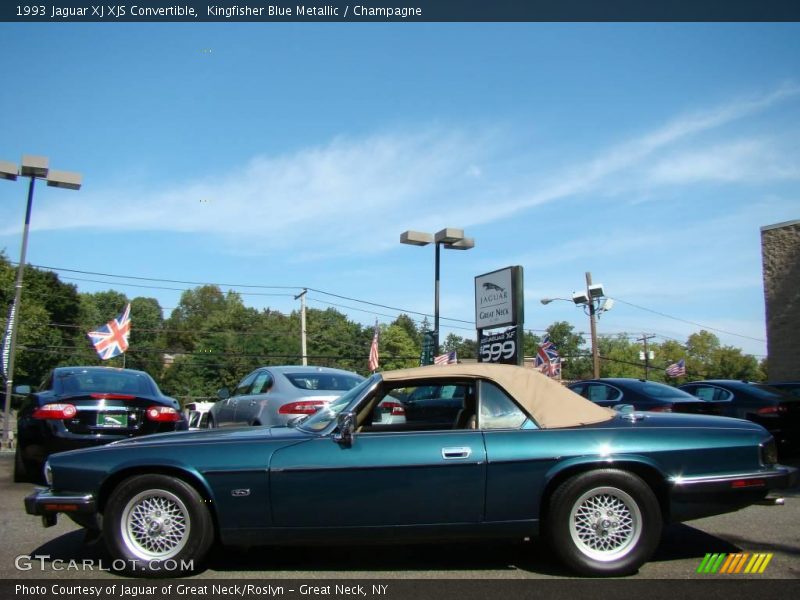 Kingfisher Blue Metallic / Champagne 1993 Jaguar XJ XJS Convertible