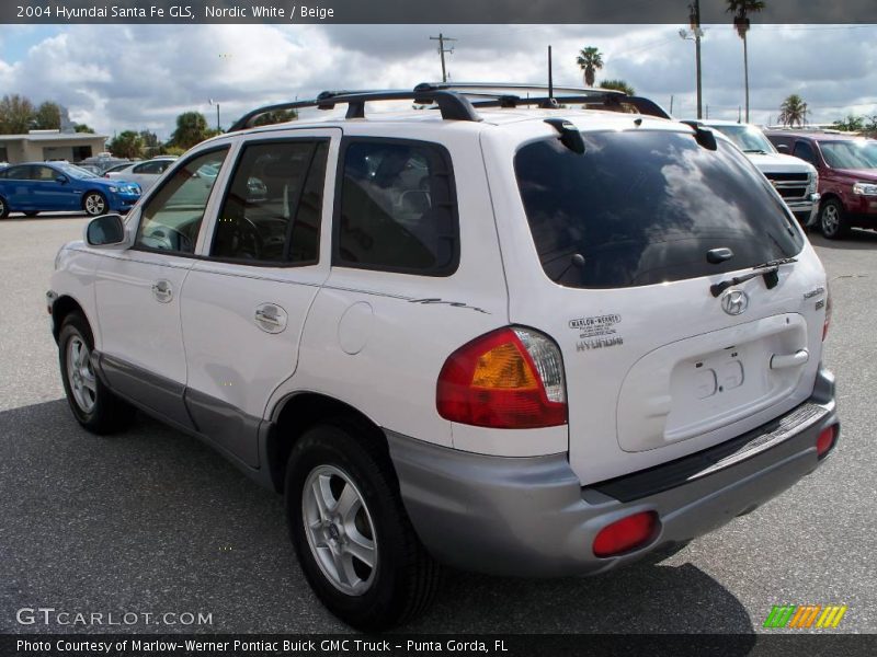 Nordic White / Beige 2004 Hyundai Santa Fe GLS