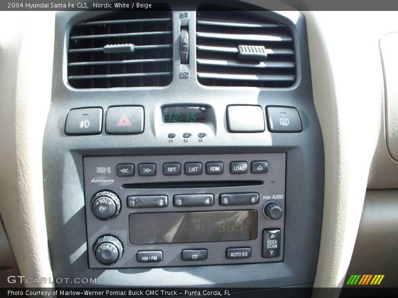 Nordic White / Beige 2004 Hyundai Santa Fe GLS
