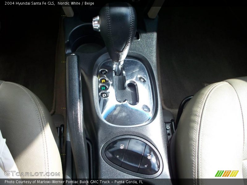 Nordic White / Beige 2004 Hyundai Santa Fe GLS