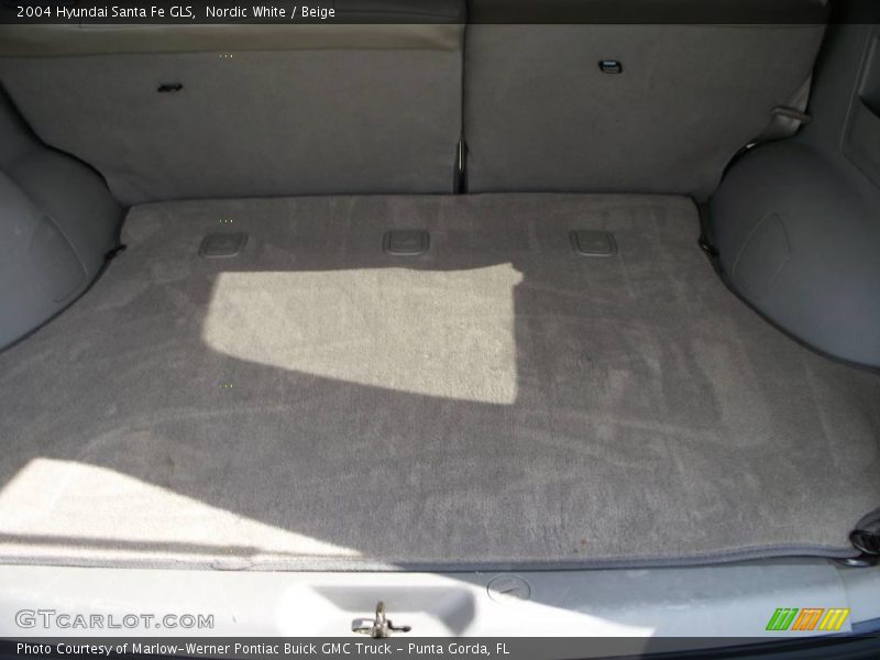 Nordic White / Beige 2004 Hyundai Santa Fe GLS