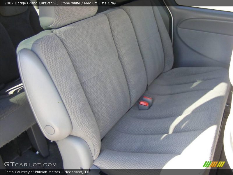 Stone White / Medium Slate Gray 2007 Dodge Grand Caravan SE